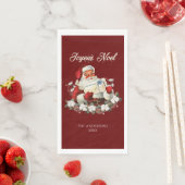 Red Joyeux Weihnachten Serviette (Beispiel)