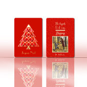 Red Joyoux Weihnachten Foto Weihnachtskarte Folieneinladung