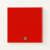 Red Joyoux Weihnachten Spiral Notebook Notizblock (Rückseite)