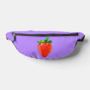 Red Juicy Strawberry im Pop Art Style Bauchtasche