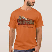 Red Kangaroo in Slouch Hat T-Shirt (Vorderseite)
