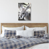 Red Kangaroo Leinwanddruck (Insitu (Schlafzimmer))