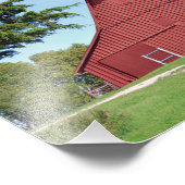 Red Kansas Barn Fotodruck (Ecke)