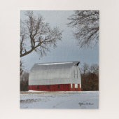 Red Kansas Barn Puzzle (Vertikal)