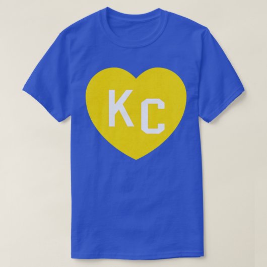 Red Kansas City Heart KC Herz Liebe KC Initials Re T-Shirt (Design vorne)