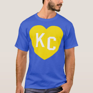 Red Kansas City Heart KC Herz Liebe KC Initials Re T-Shirt