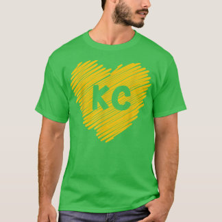 Red Kansas City Heart Lover KC Mens Womens T-Shirt