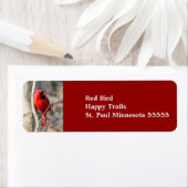 Red Kardinal Address Label (Insitu)