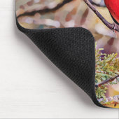 Red Kardinal Bird Art Mouse Pad Mousepad (Ecke)