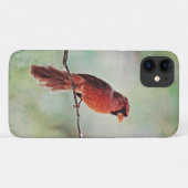 Red Kardinal Bird Art Phone Case (Rückseite (Horizontal))