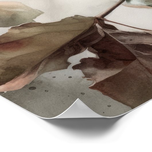 Red Kardinal Bird Art Print Poster (Ecke)