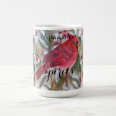 RED KARDINAL BIRD CHRISTMAS KAFFEETASSE (Mittel)