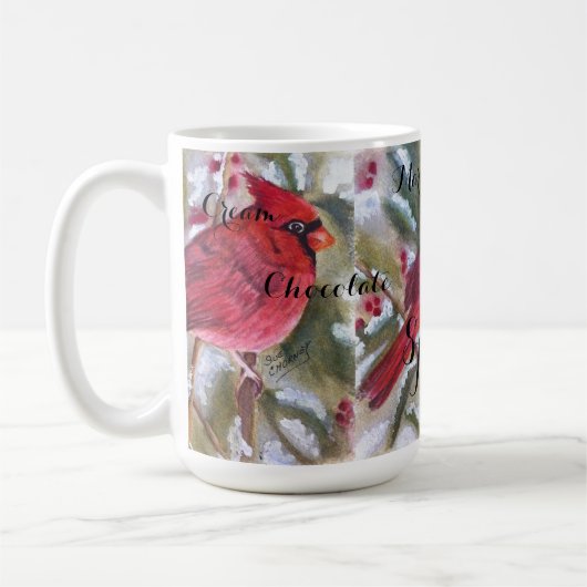 RED KARDINAL BIRD CHRISTMAS KAFFEETASSE (Links)