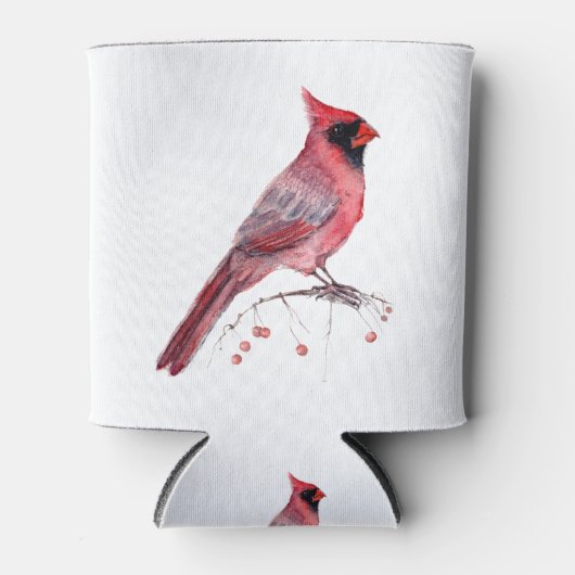 Red Kardinal Bird Dosenkühler (Vorderseite)