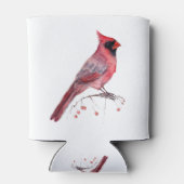 Red Kardinal Bird Dosenkühler (Rückseite)