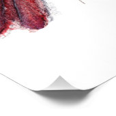 Red Kardinal Bird Fotodruck (Ecke)