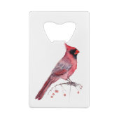 Red Kardinal Bird Geldbeutel Flaschenöffner (Rückseite)