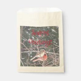Red Kardinal Bird Geschenktütchen