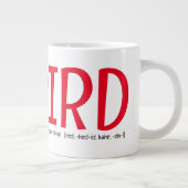Red Kardinal Bird Jumbo-Tasse (Rechts)