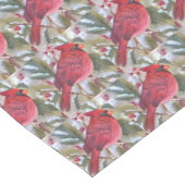 Red Kardinal Bird Medium Table Runner Mittelgroßer Tischläufer (Ecke)