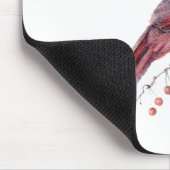 Red Kardinal Bird Mousepad (Ecke)