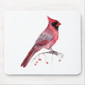 Red Kardinal Bird Mousepad (Vorne)
