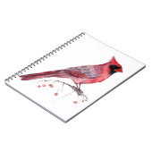 Red Kardinal Bird Notizblock (Linke Seite)