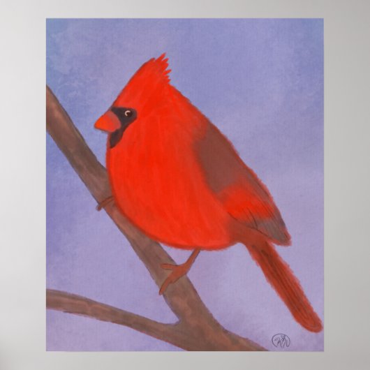 Red Kardinal Bird Poster (Vorne)