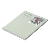 Red Kardinal Bird Right Notizblock (Rotiert)