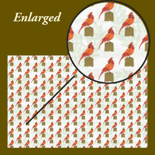 Red Kardinal Bird Seidenpapier