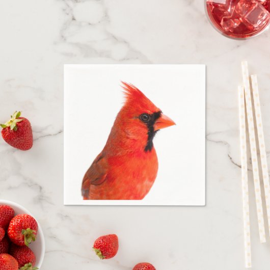 Red Kardinal Bird Serviette (Beispiel)