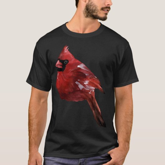 Red Kardinal Bird T-Shirt (Vorderseite)