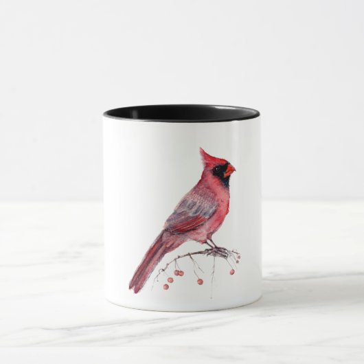 Red Kardinal Bird Tasse (Zentrum)