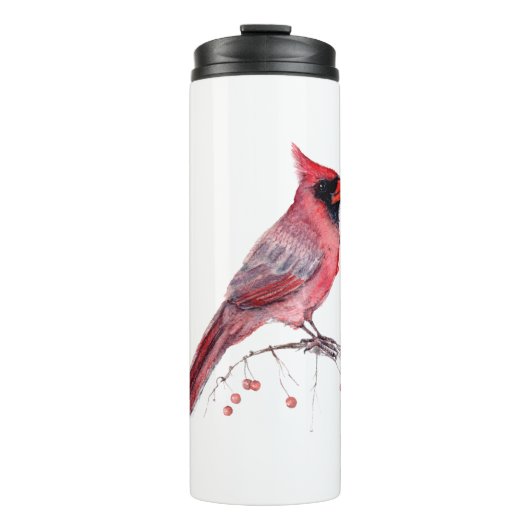 Red Kardinal Bird Thermosbecher (Vorderseite)