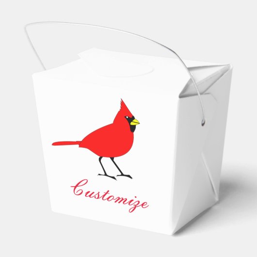 Red Kardinal Bird Thunder_Cove Geschenkschachtel (Rückseite)