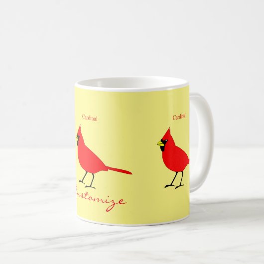 Red Kardinal Bird Thunder_Cove Kaffeetasse (VorderseiteRechts)