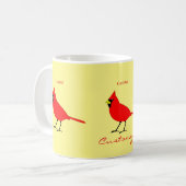 Red Kardinal Bird Thunder_Cove Kaffeetasse (Vorderseite Links)