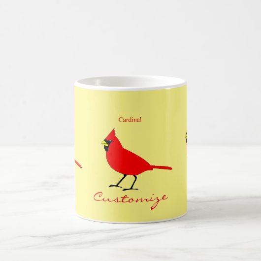 Red Kardinal Bird Thunder_Cove Kaffeetasse (Mittel)