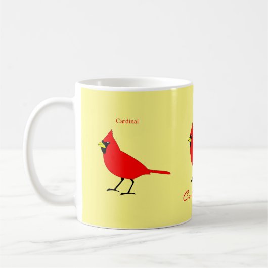 Red Kardinal Bird Thunder_Cove Kaffeetasse (Links)
