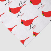 Red Kardinal Bird Thunder_Cove Seidenpapier (Ausschnitt)