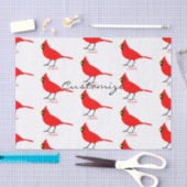 Red Kardinal Bird Thunder_Cove Seidenpapier (Handwerk)