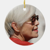 Red Kardinal Celebration of Life FOTO Keramik Ornament (Hinten)