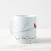 Red Kardinal Editable Tasse (Vorderseite Links)