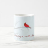 Red Kardinal Editable Tasse (Mittel)