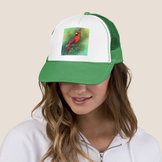 Red Kardinal Hat Truckerkappe (Beispiel)