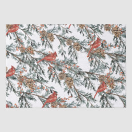 Red Kardinal Juniper Branchen Berries Tissue Paper Seidenpapier