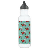 Red Kardinal Lovers on Scooter Edelstahlflasche (Rechts)