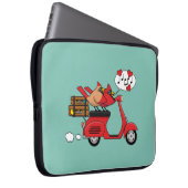 Red Kardinal Lovers on Scooter Laptopschutzhülle (Vorne Rechts)