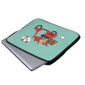 Red Kardinal Lovers on Scooter Laptopschutzhülle (Vorne Knopf)