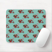 Red Kardinal Lovers on Scooter Mousepad (Mit Mouse)